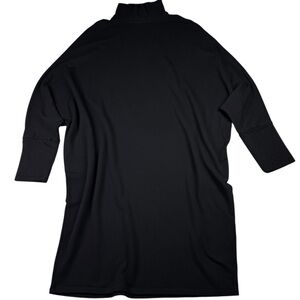 Majestic Filatures Mock neck Deluxe Teeshirt Tunic Dress, S